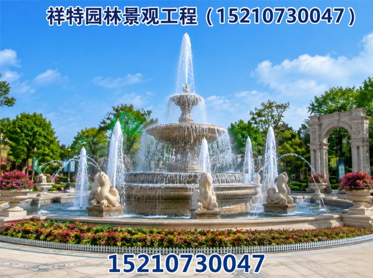保定白沟新城音乐喷泉展示图